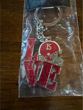 Alabama Crimson Tide Love Glitter Keychain NCAA Fan Accessory